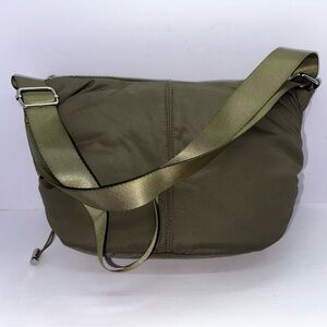 Wild Fable lightweight half‎ moon crossbody bag Olive Green NWT